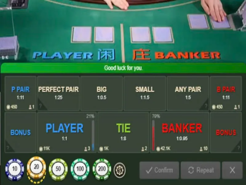 Game Baccarat 98win được yêu thích